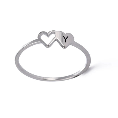Pierścionek z inicjałem