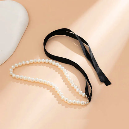 Choker z perłami
