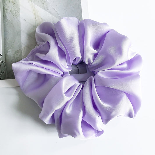 Satynowa duża gumka do włosów scrunchie